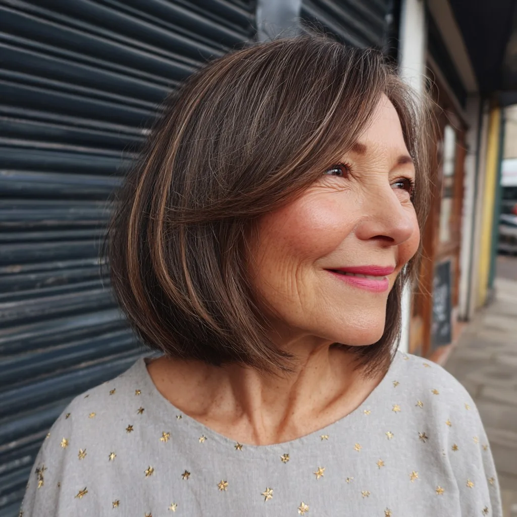 Sleek and Modern Collarbone-Length Bob with Subtle Highlights
