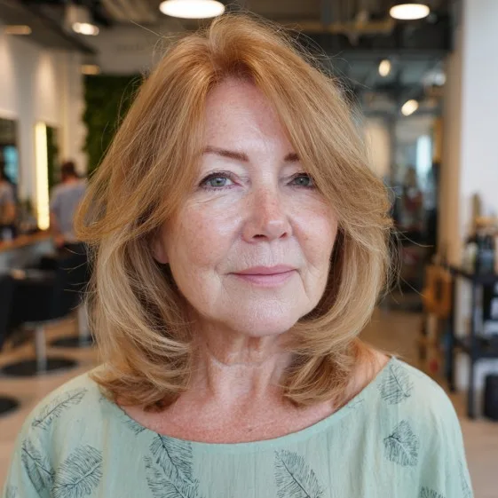 Soft Layered Butterfly Cut for Fine Hair