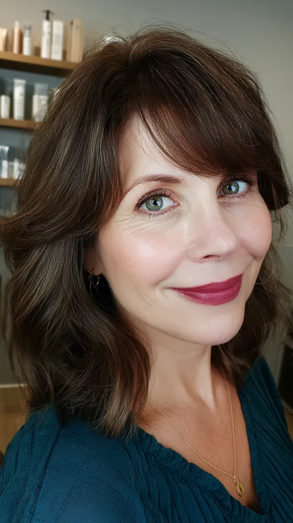 Soft Layered Cut with Flattering Bangs
