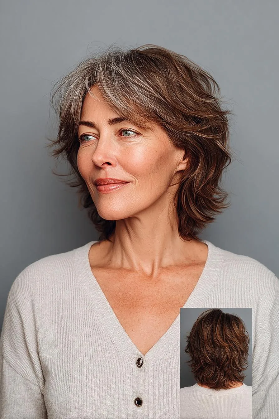 Soft Silver Shag Elegance