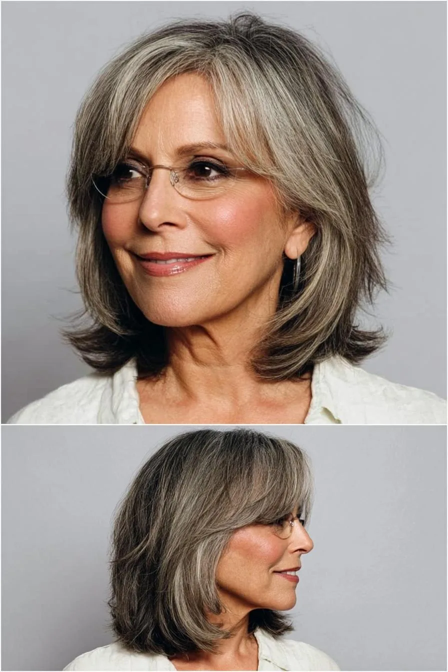 Soft Silver Shaggy Layers
