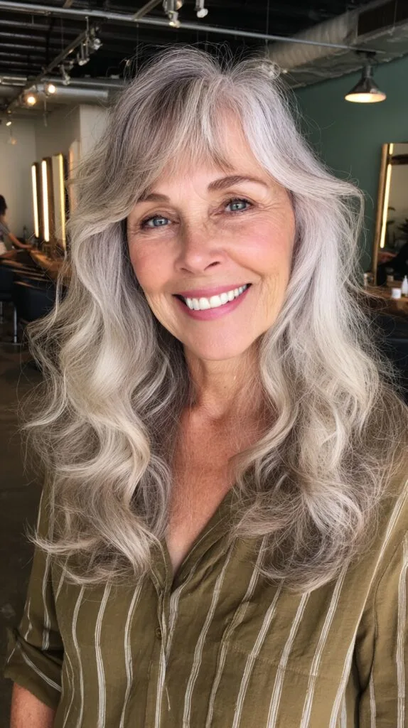 Softly Textured Long Waves with Subtle Highlights