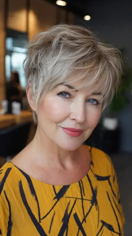 Softly Textured Pixie Cut with Effortless Volume