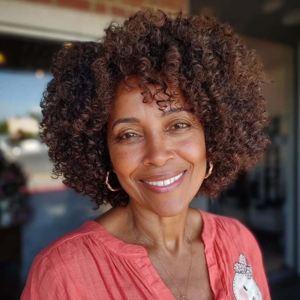 Stylish Curly Shag with Defined Curls