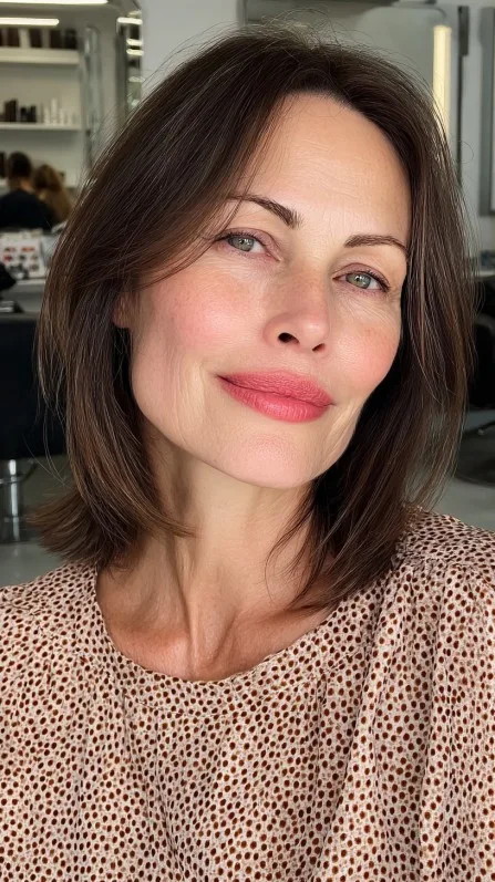 Stylish Medium-Length Textured Cut with Subtle Layers