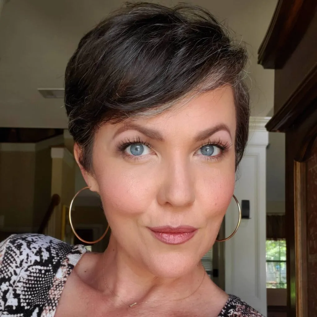 Stylish Short Cut with Soft Side-Swept Bangs