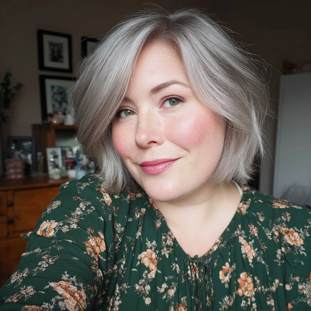 Stylish Softly Textured Bob with Subtle Highlights