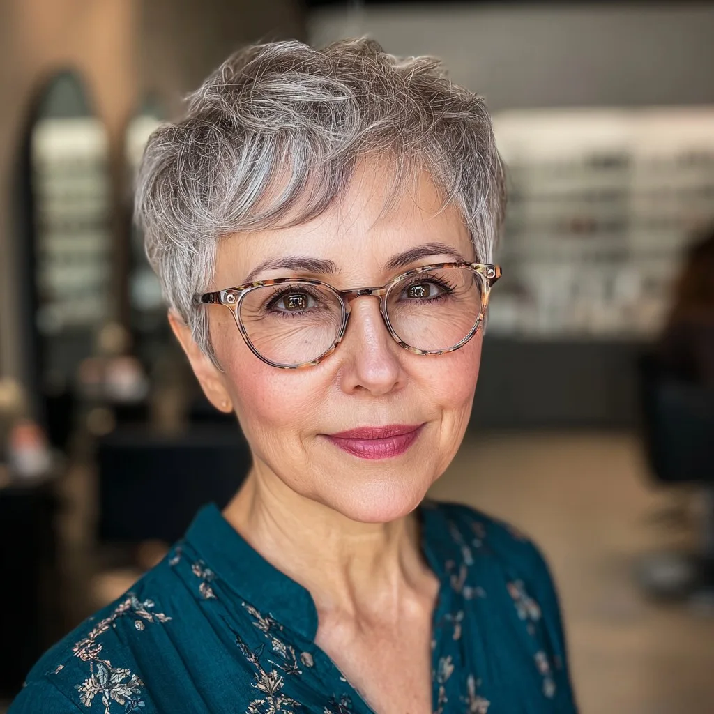 Stylish Textured Pixie with Soft Volume