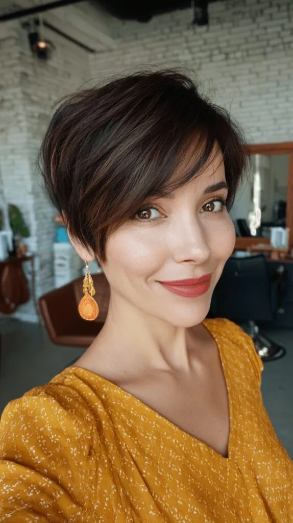 Stylish Textured Short Cut with Subtle Layers