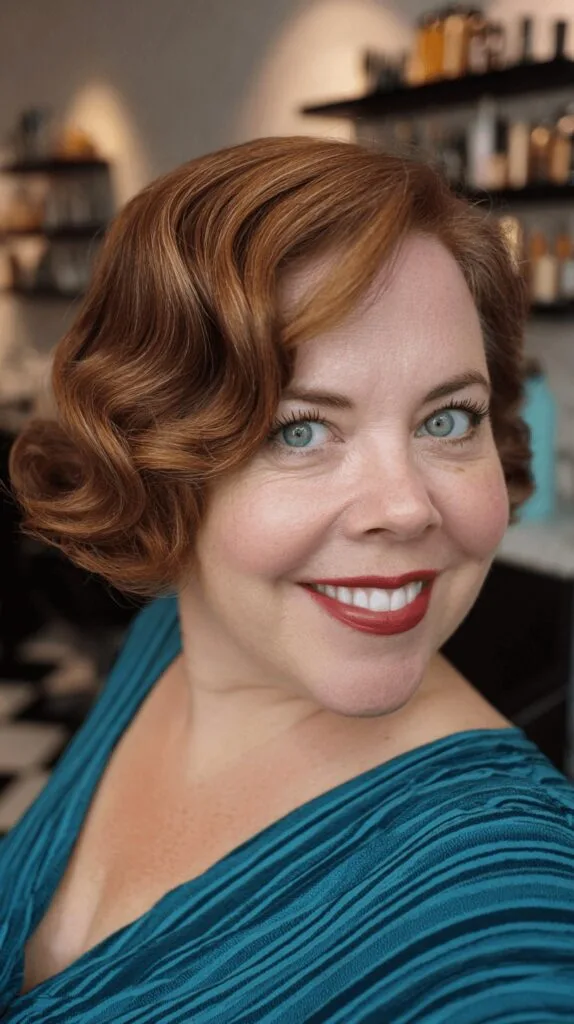 Stylish Vintage-Inspired Glossy Waves