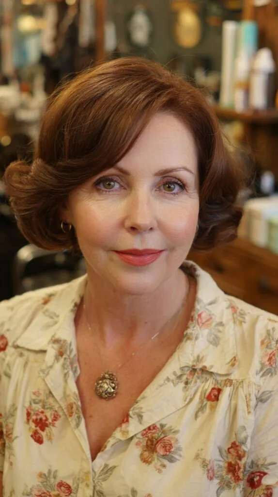 Stylish Vintage-Inspired Soft Curls with Volume
