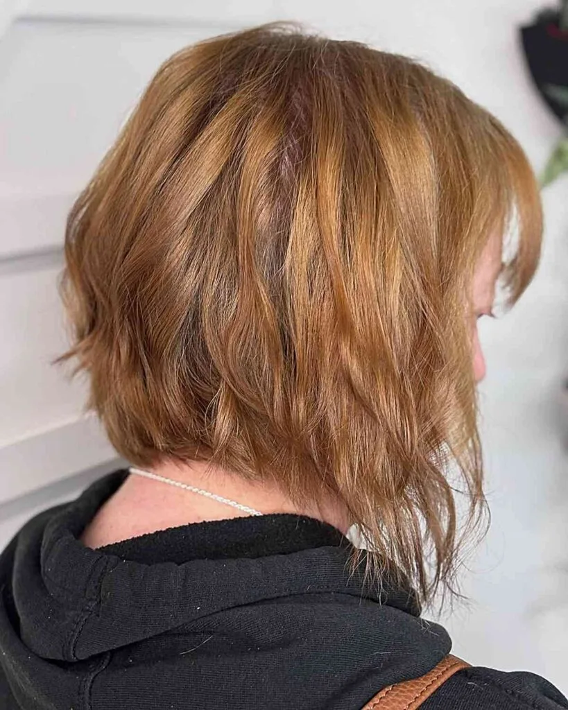 Textured Angled Bob for Effortless Elegance