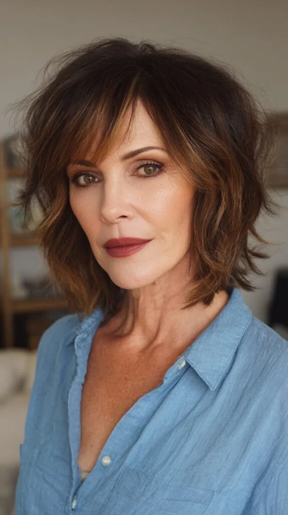 Textured Bob with Face-Framing Layers