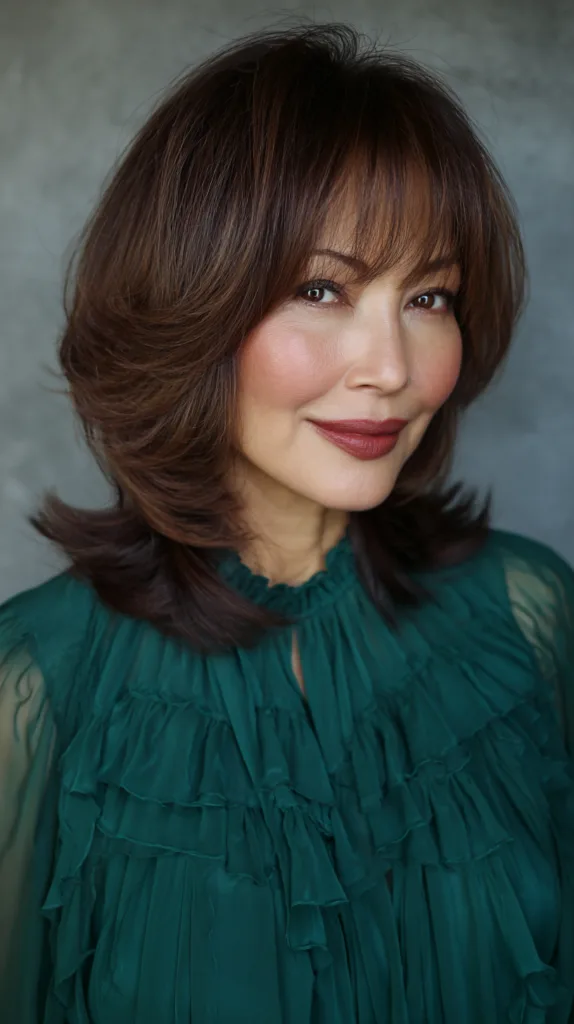 Textured Butterfly Cut with Soft Face-Framing Layers
