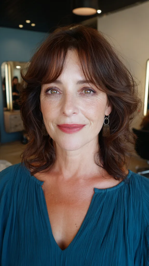 Textured Butterfly Cut with Soft Natural Waves