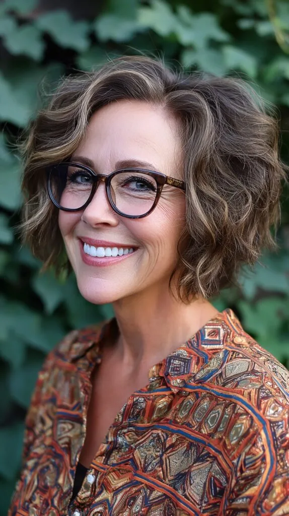 Textured Chin-Grazing Layered Bob with Soft Face-Framing