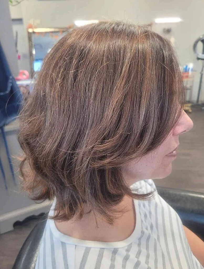 Textured Choppy Bob with Subtle Highlights
