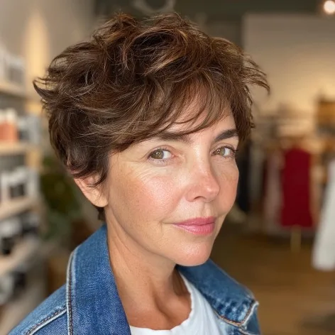 Textured Choppy Pixie with Soft Volume