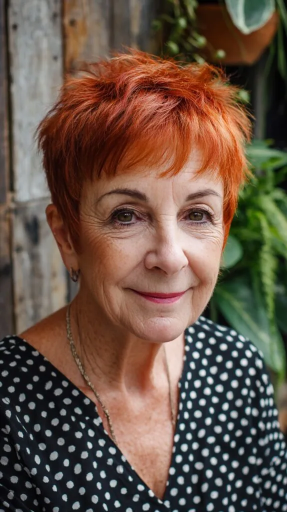 Textured Copper Pixie with Wispy Fringe
