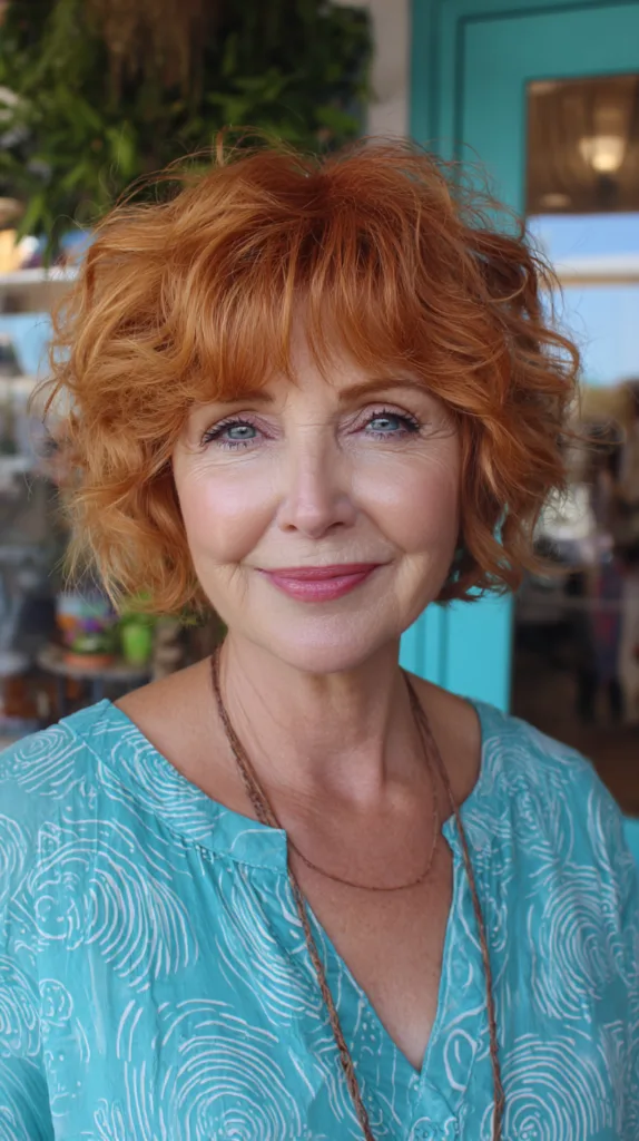 Textured Crop with Soft Bangs for a Lively Look