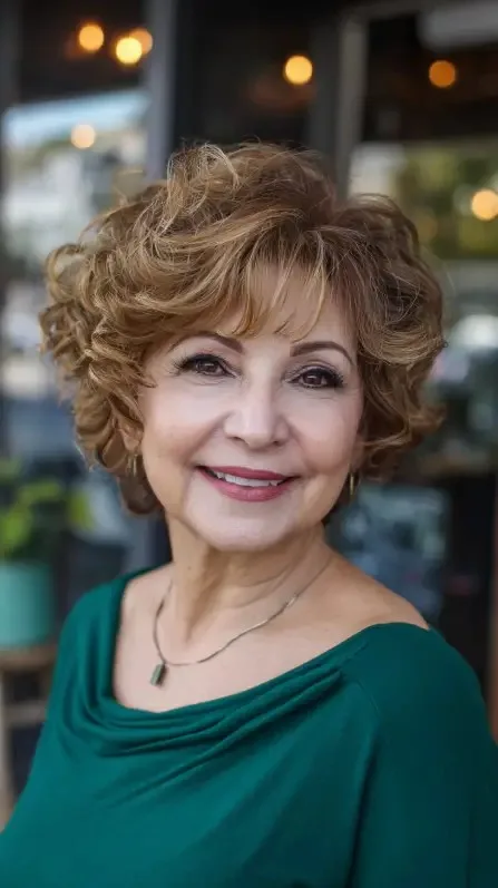 Textured Curly Bob with Volume