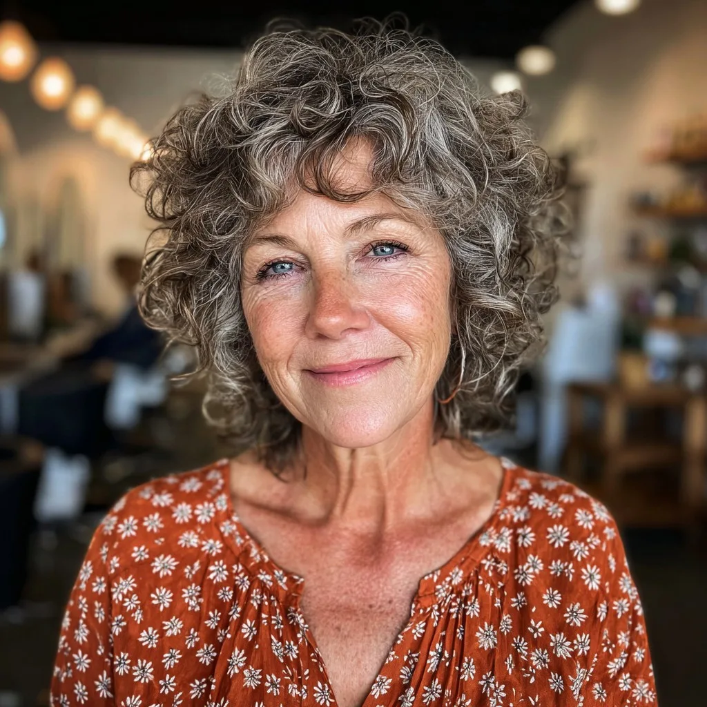 Textured Curly Shag with Soft Volume