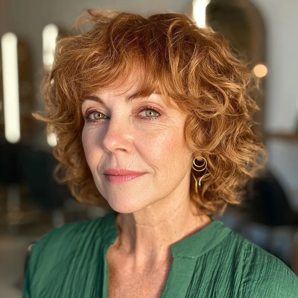 Textured Curly Shag with Softly Defined Layers