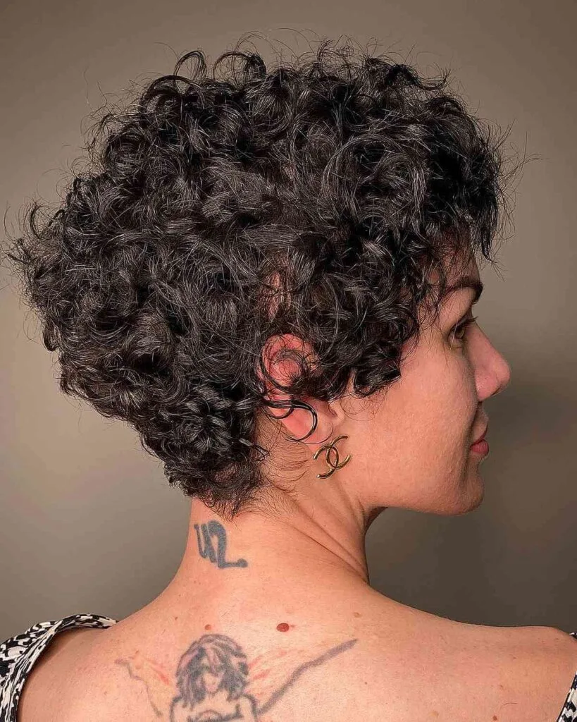 Textured layered pixie for 50 year old women
