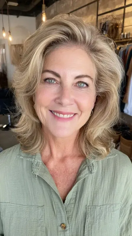 Textured Medium-Length Layered Cut with Soft Volume
