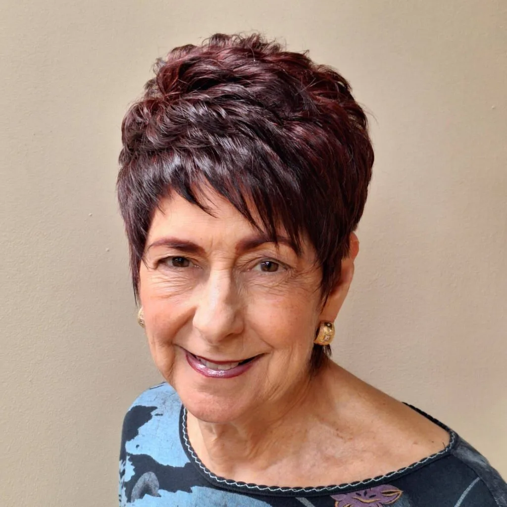 Textured Pixie Cut with Side-Swept Bangs
