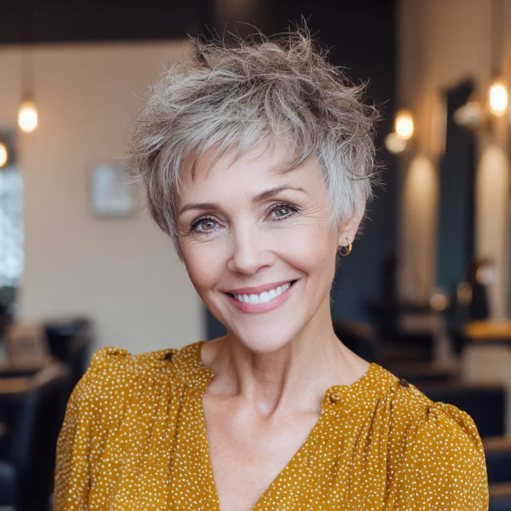 Textured Pixie Cut with Soft Layers
