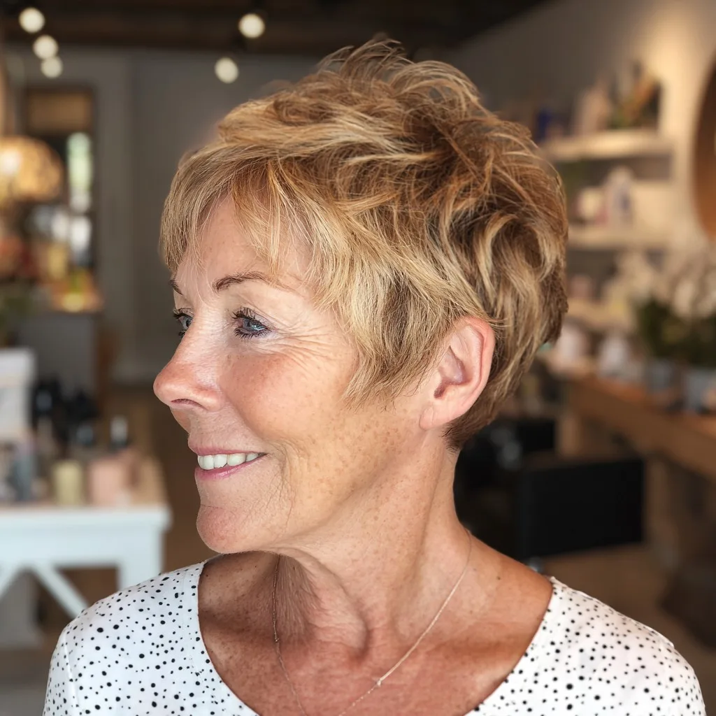 Textured Short Crop with Lively Layers