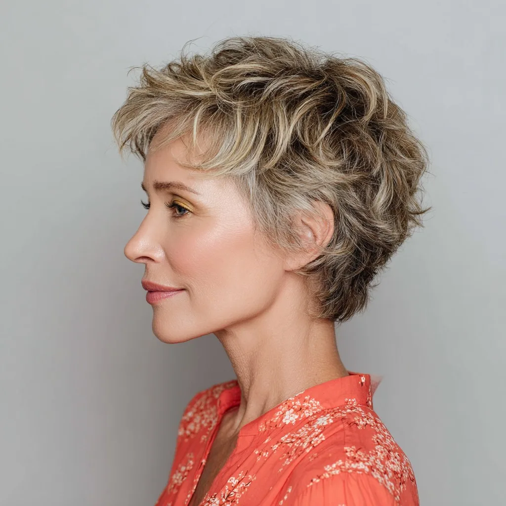 Textured Short Shag with Soft Waves
