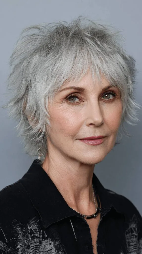 Textured Short Spiky Bob with Lifting Layers