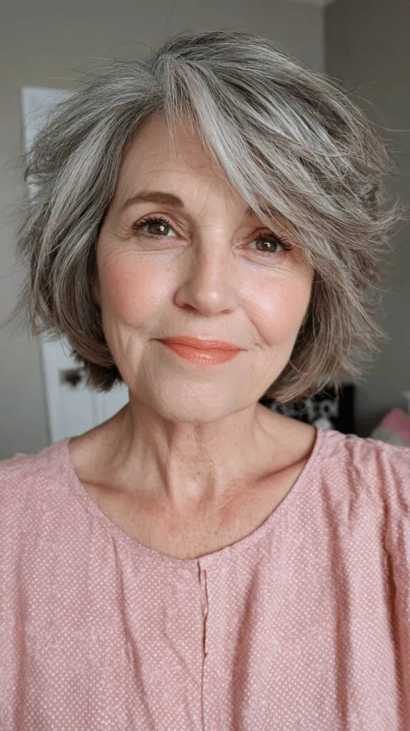 Textured Short Spiky Bob with Volume and Movement