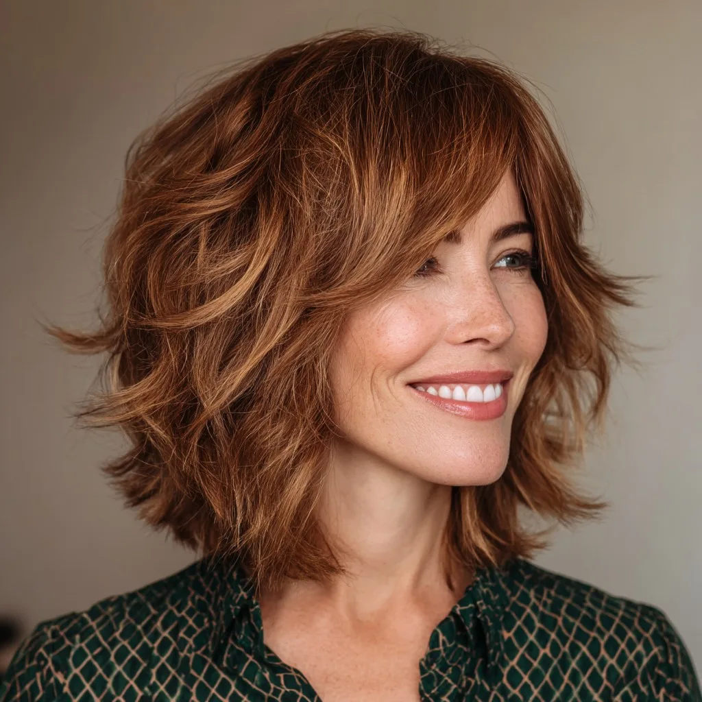 Textured Shoulder-Length Cut with Soft Layers