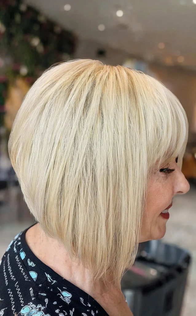 Timeless Inverted Bob for Women Over Sixty