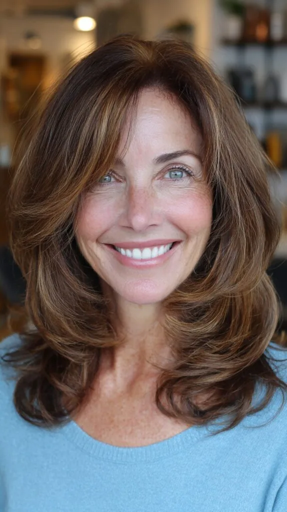 Vibrant Chestnut Layers with Subtle Feathering