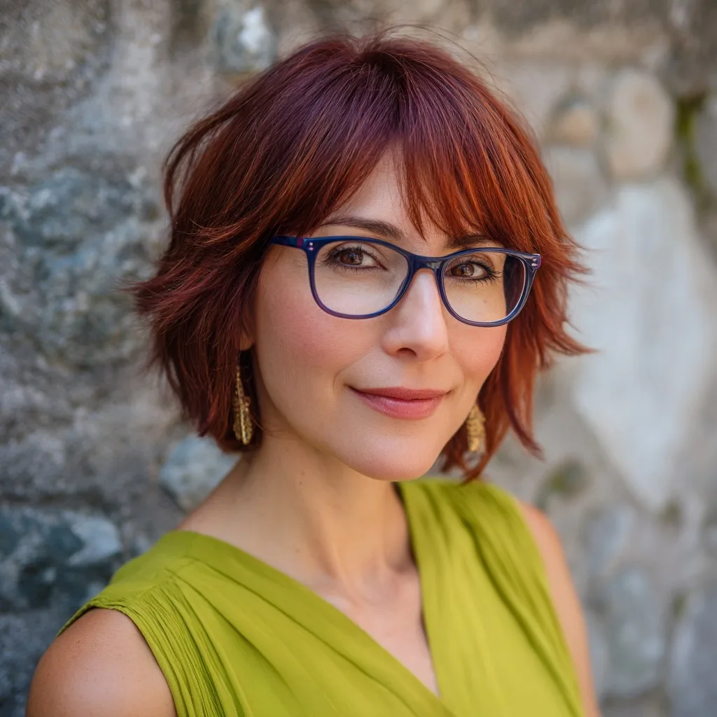 Vibrant Textured Lob with Face-Framing Layers
