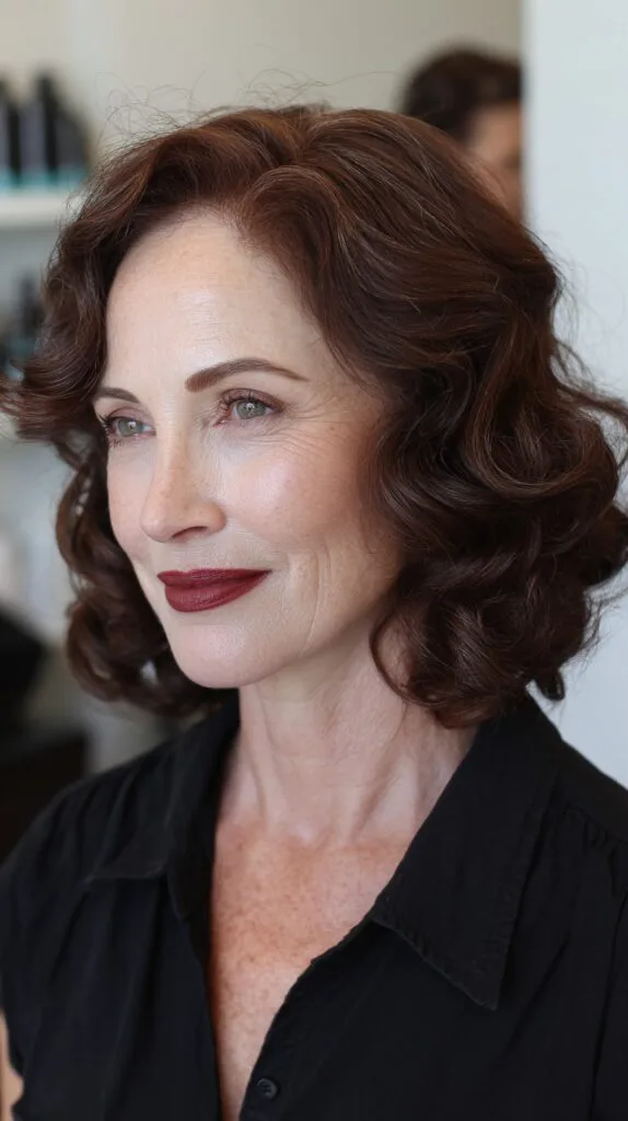 Vintage-Inspired Soft Curls with Defined Shape