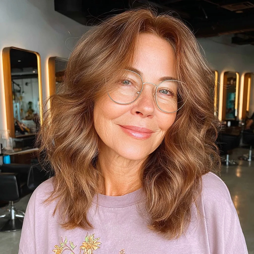 Warm Chestnut Waves with Soft Layers