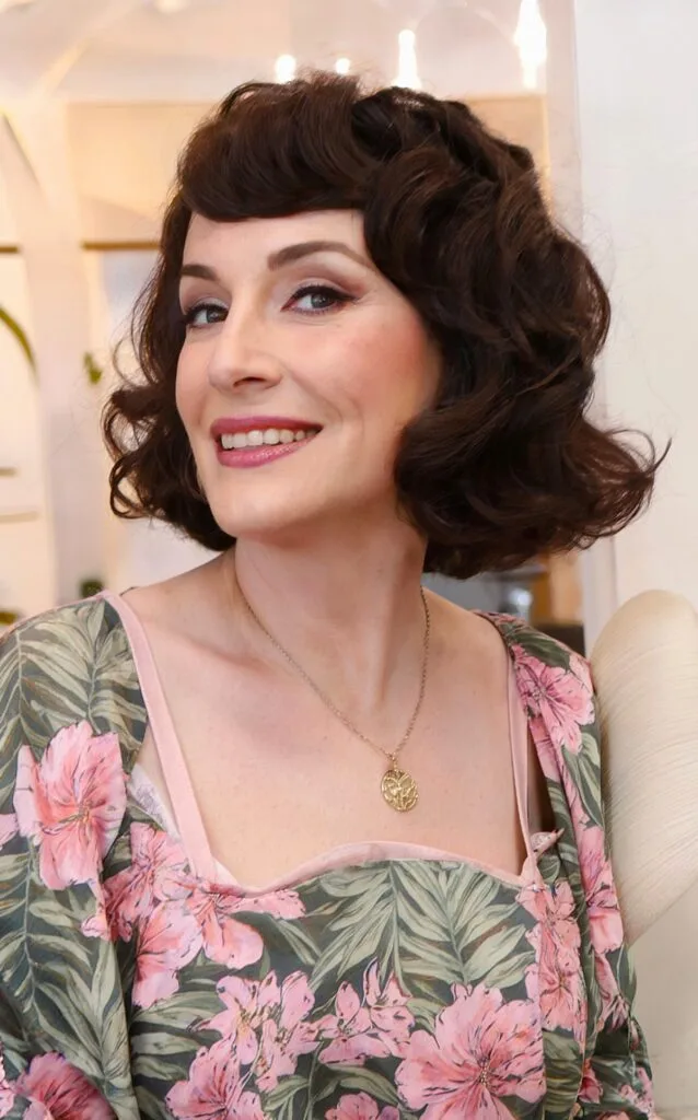 1960s-Inspired Razored Curly Bob for Ladies Over Fifty