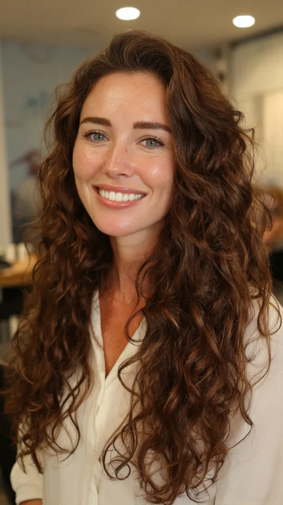 Beautiful Long Curly Layers with Natural Bounce