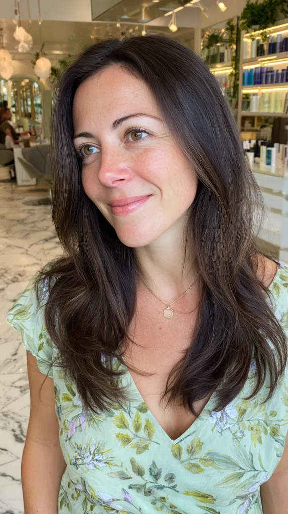 Beautiful Long Layered Haircut with Soft Face-Framing Layers