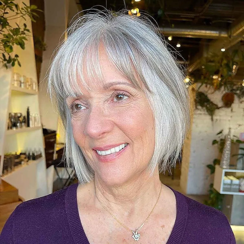 Bob with Layers That Frame the Face with Soft Bangs