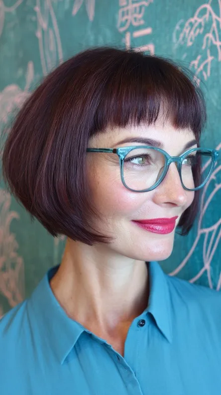 Bold Angular Wedge Bob with Fringe