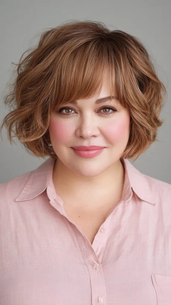 Charming Frayed Bob with Soft Waves