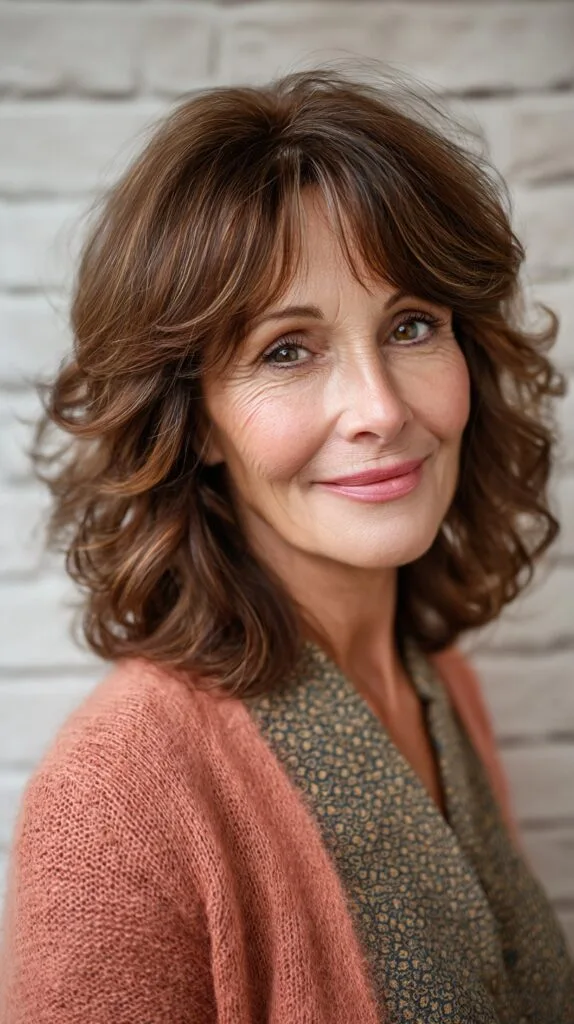 Charming Layered Cut with Soft Curls