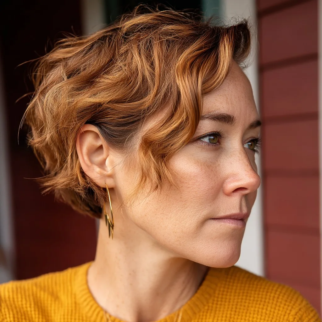 Charming Textured Pixie Bob with Defined Waves