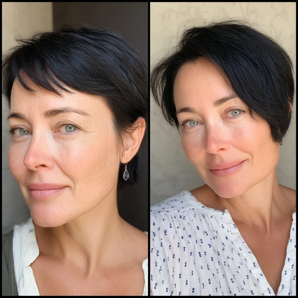 Chic Asymmetrical Pixie with Subtle Volume